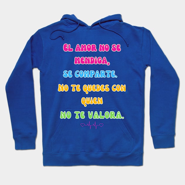 ¿Cansado de mendigar amor? ¡No más!  😍💪 Hoodie by Bruja Maldita